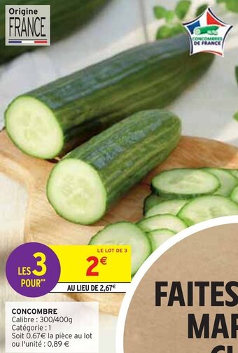 Intermarché CONCOMBRE offre