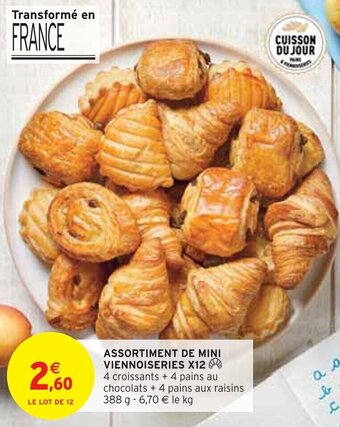 Intermarché ASSORTIMENT DE MINI VIENNOISERIES X12 offre