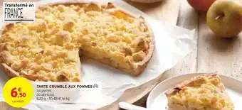 Intermarché TARTE CRUMBLE AUX POMMES offre