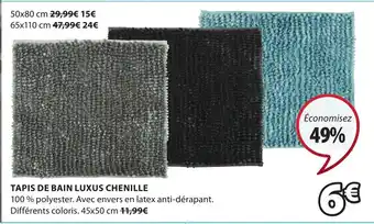 JYSK Tapis de Bain Luxus Chenille offre