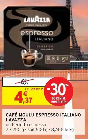 Intermarché CAFÉ MOULU ESPRESSO ITALIANO LAVAZZA offre
