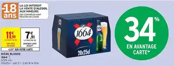 Intermarché BIÈRE BLONDE offre