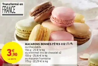 Intermarché MACARONS BONNES FÊTES X12* offre