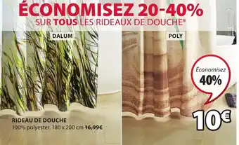 JYSK Rideau de Douche offre