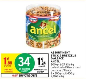 Intermarché ASSORTIMENT STICK & BRETZELS D'ALSACE ANCEL offre