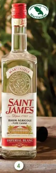Intermarché RHUM AGRICOLE BLANC IMPÉRIAL SAINT JAMES Y offre