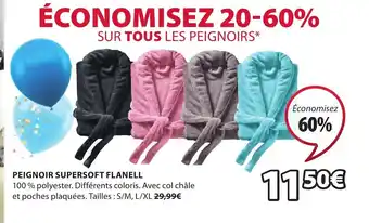 Peignoir Supersoft Flanell