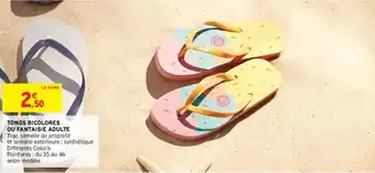 TONGS BICOLORES OU FANTAISIE ADULTE