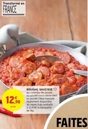 Intermarché Hyper ROUGAIL SAUCISSE offre