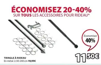 JYSK Tringle à Rideau offre