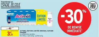 Intermarché Hyper ACTIMEL ÉDITION LIMITÉE ORIGINAL NATURE DANONE offre