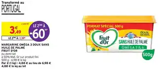 Intermarché Hyper MARGARINE OMÉGA 3 DOUX SANS offre