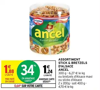 Intermarché Hyper ASSORTIMENT STICK & BRETZELS D'ALSACE ANCEL offre
