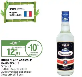 RHUM BLANC AGRICOLE DAMOISEAU