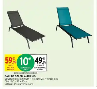 BAIN DE SOLEIL ALUMINIS