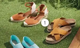 1 ESPADRILLES MULES PLATES FEMME