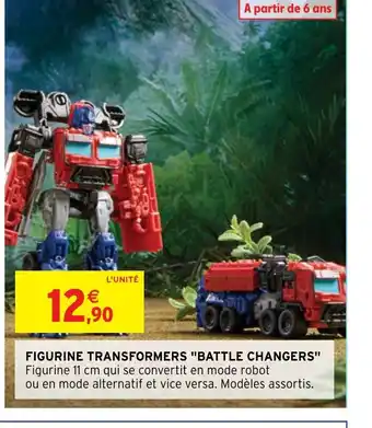 FIGURINE TRANSFORMERS "BATTLE CHANGERS" Figurine 11 cm qui se convertit en mode robot
