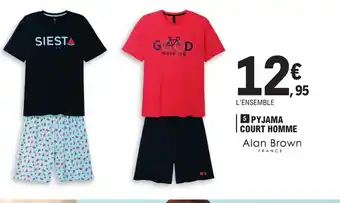 E.Leclerc 5 PYJAMA COURT HOMME offre