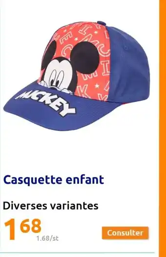 Action Casquette enfant offre