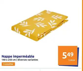 Action Nappe imperméable offre