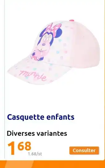 Action Casquette enfants offre