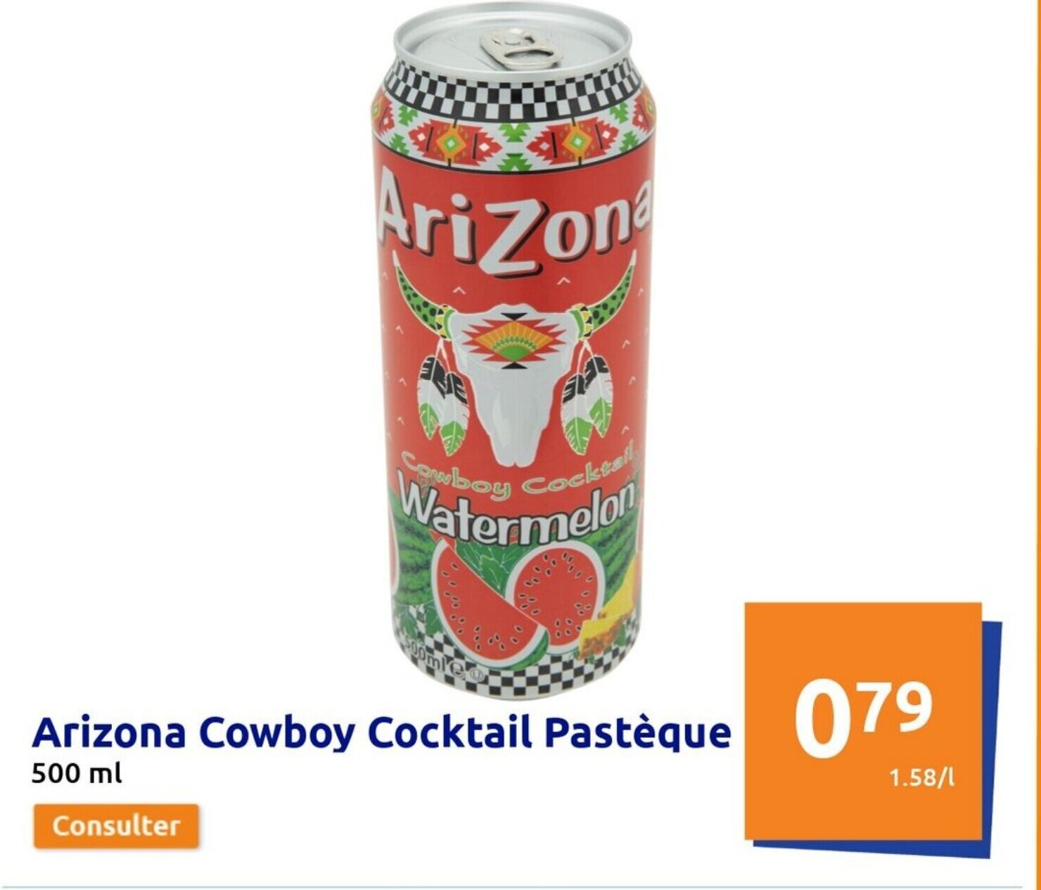 Action Arizona Cowboy Cocktail Pastèque offre