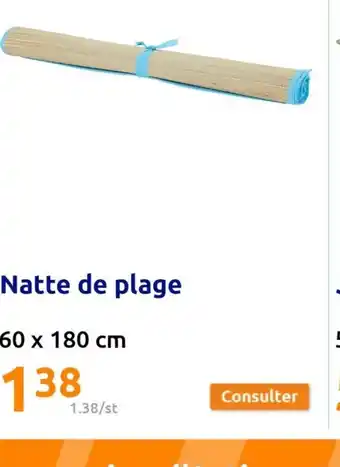 Action Natte de plage offre