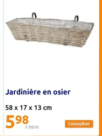 Jardinière en osier
