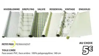 JYSK Toile cirée offre
