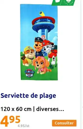 Action Serviette de plage offre