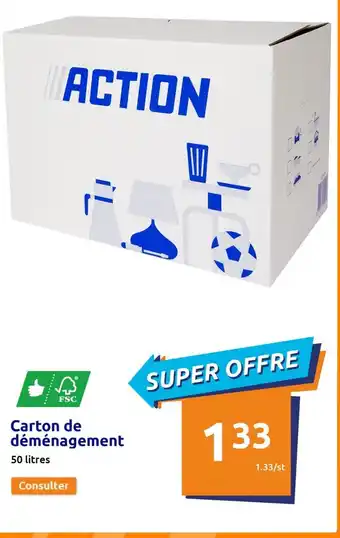 Action Carton de déménagement offre