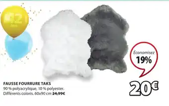 JYSK Fausse Fourrure Taks offre