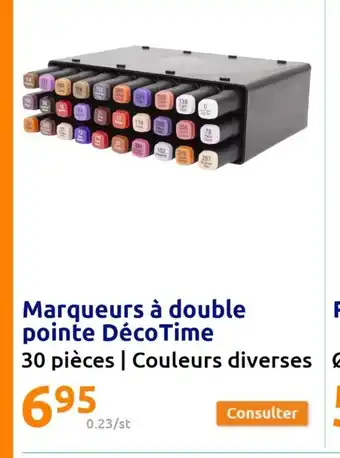 Action Marqueurs à double pointe DécoTime offre