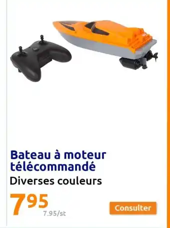 Bateau à moteur télécommandé