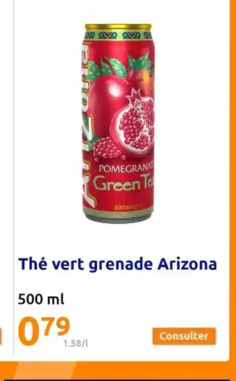 Action Thé vert grenade Arizona offre