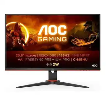 Ecran pc 24 gamer aoc 24g2sae -165hz- 1ms-haut-parleurs