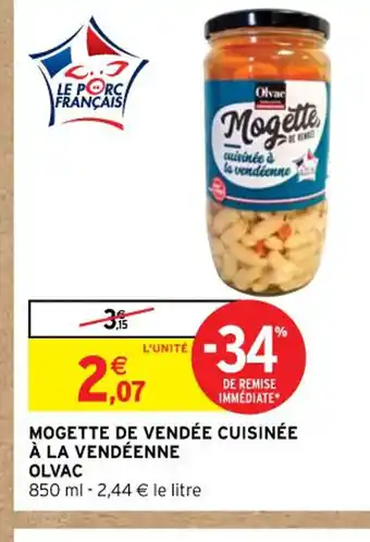 MOGETTE DE VENDÉE CUISINÉE À LA VENDÉENNE OLVAC