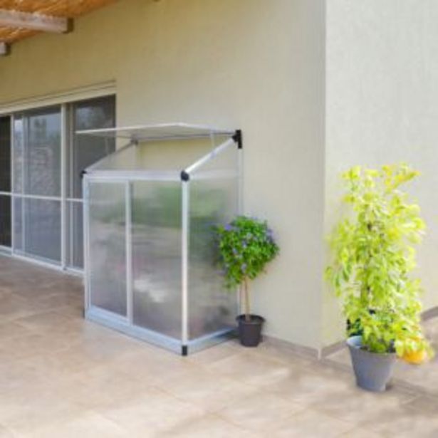Gamm vert Serre de balcon adossée en polycarbonate alu 0,80 m² - palram canopia offre