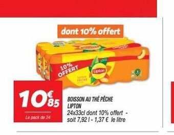 Netto Boisson au thé péche lipton offre