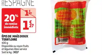 Auchan ÉPIS DE MAÏS DOUX TERR'LOIRE offre