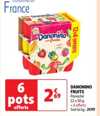 Auchan DANONINO FRUITS offre