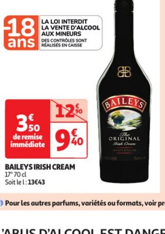 Auchan BAILEYS IRISH CREAM offre