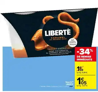 Carrefour Yaourts Liberté offre