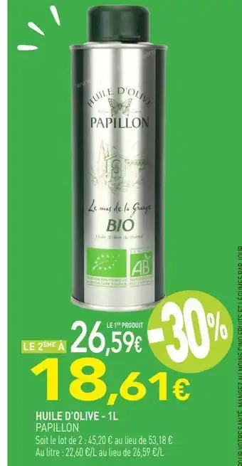 naturéO Huile d'olive 1l offre