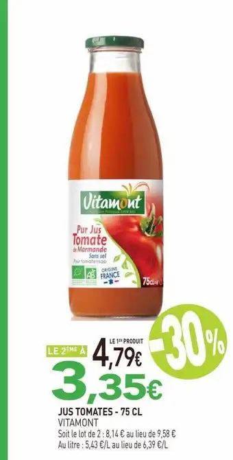 naturéO Jus tomates 75cl offre