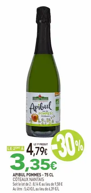 naturéO Apibul pommes 75cl offre
