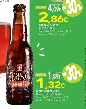 naturéO Bière ambrée 33cl offre