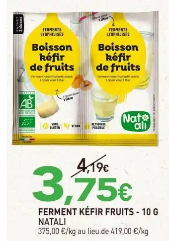 Ferment kéfir fruits 10g natali
