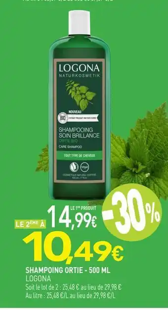 naturéO Shampoing ortie 500ml offre