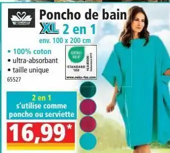 Norma Poncho de bain xl 2 en 1 offre